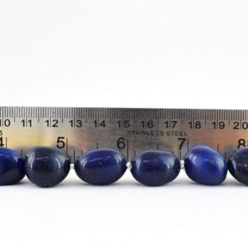gemsmore:Natural Untreated Blue Onyx Beads Strand