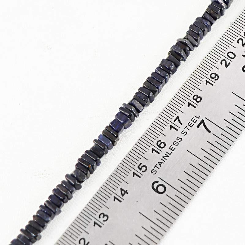 gemsmore:Natural Untreated Blue Tanzanite Beads Strand