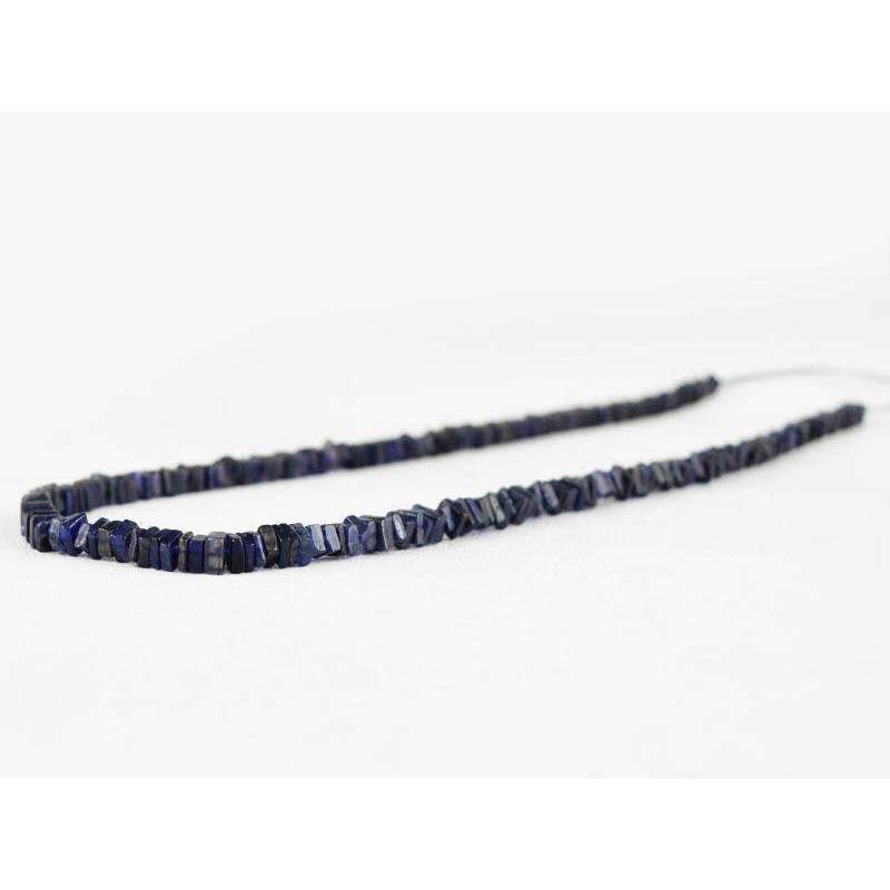 gemsmore:Natural Untreated Blue Tanzanite Drilled Beads Strand