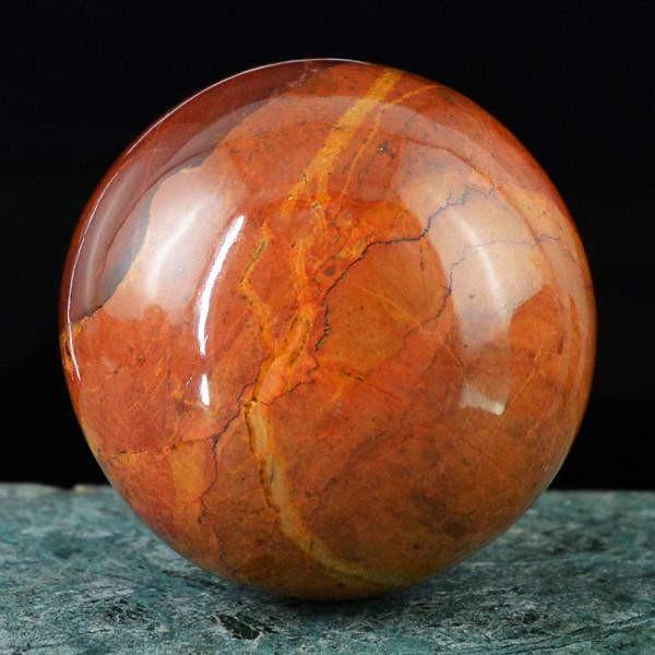 gemsmore:Natural Untreated Brown Jasper Healing Ball