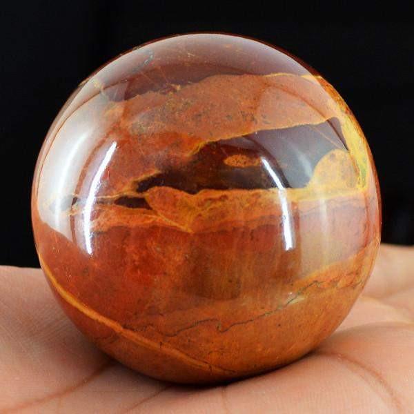 gemsmore:Natural Untreated Brown Jasper Healing Ball