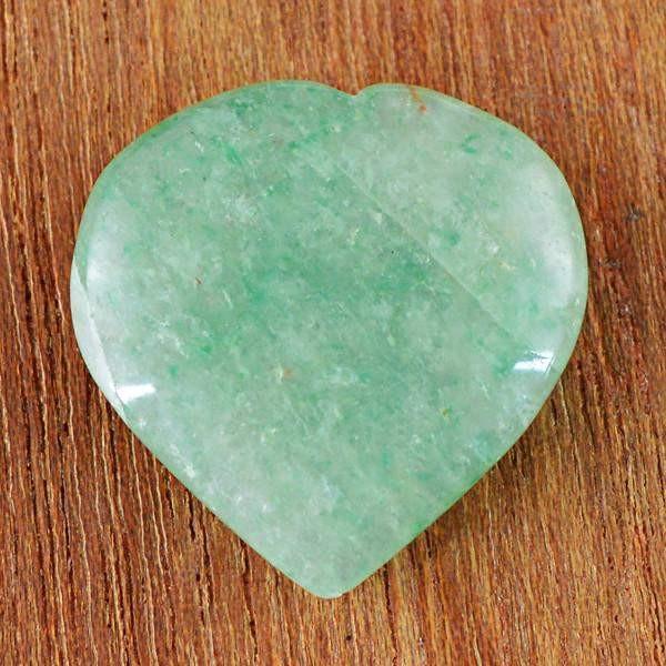 gemsmore:Natural Untreated Carved Heart Shape Aquamarine Genuine Gemstone