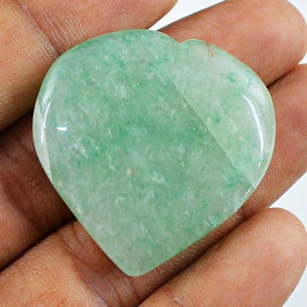 gemsmore:Natural Untreated Carved Heart Shape Aquamarine Genuine Gemstone