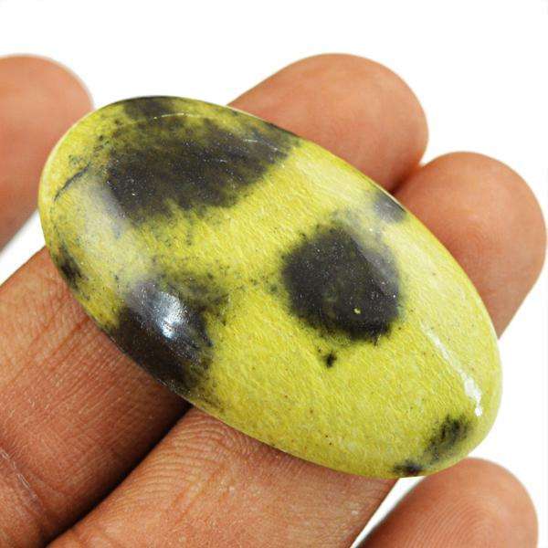 gemsmore:Natural Untreated Cheetah Jasper Oval Shape Loose Gemstone