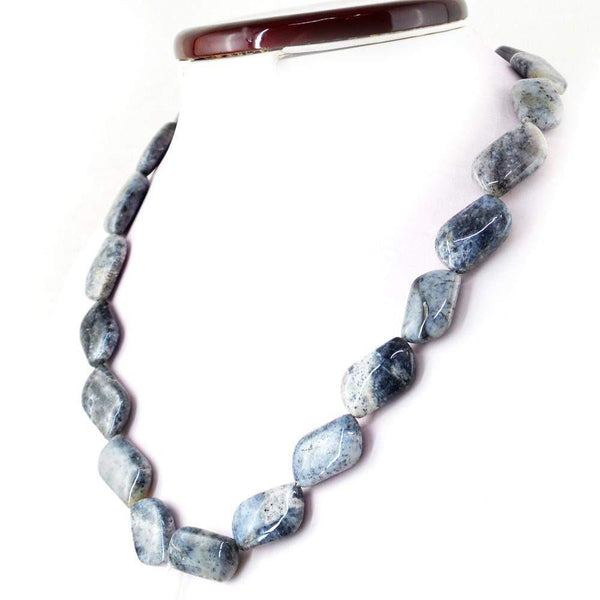 gemsmore:Natural Untreated Dendrite Opal Necklace 20 Inches Long Beads