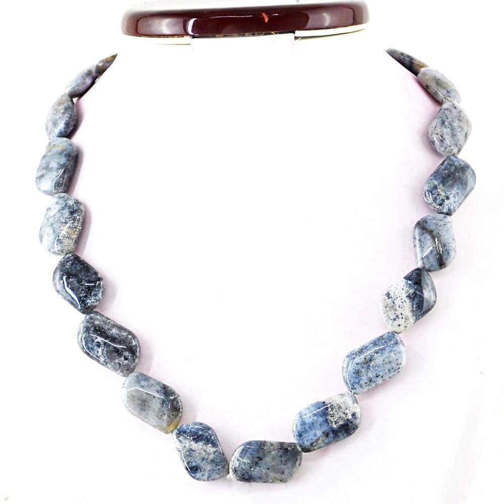 gemsmore:Natural Untreated Dendrite Opal Necklace 20 Inches Long Beads