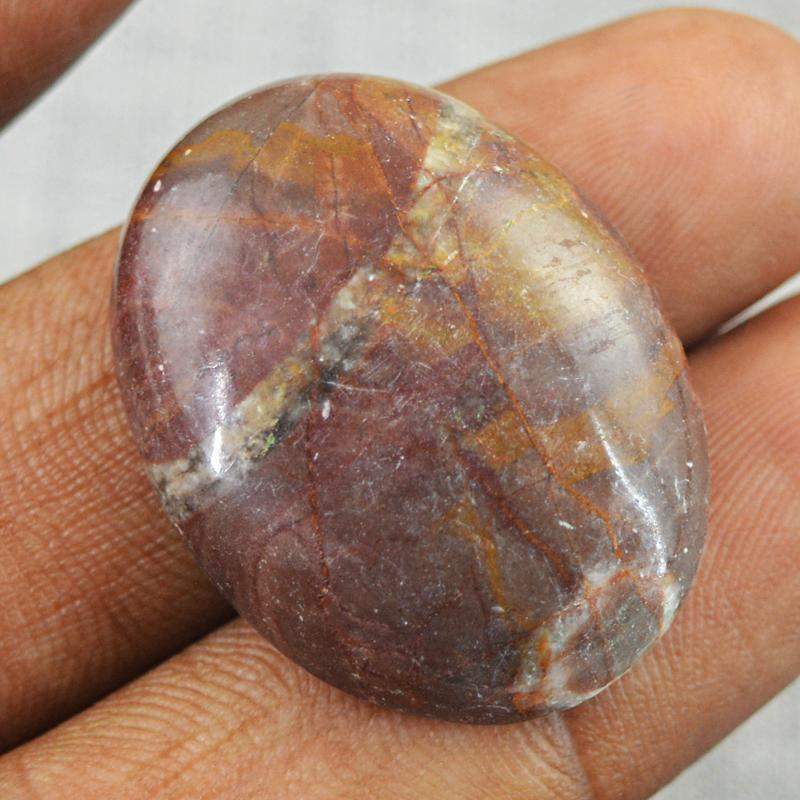 gemsmore:Natural Untreated Desert Jasper Oval Shape Gemstone