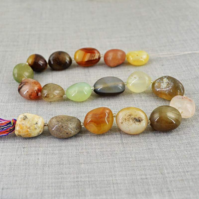 gemsmore:Natural Untreated Drilled Multicolor Multi Gemstone Beads Strand