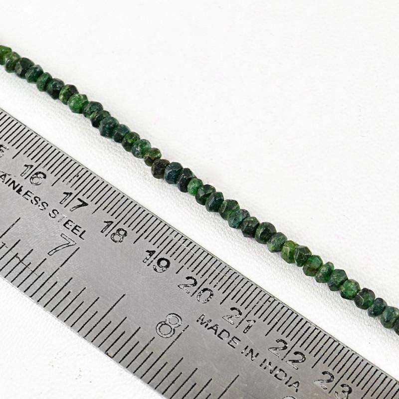 gemsmore:Natural Untreated Emerald Round Beads Strand
