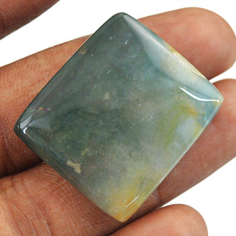 gemsmore:Natural Untreated Forest Green Jasper Loose Gemstone