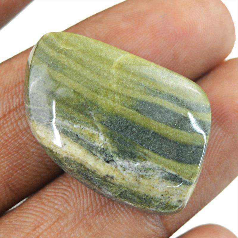 gemsmore:Natural Untreated Forest Green Jasper Loose Gemstone