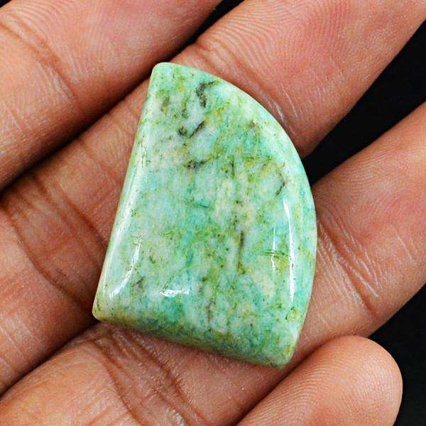 gemsmore:Natural Untreated Green Amazonite Loose Gemstone