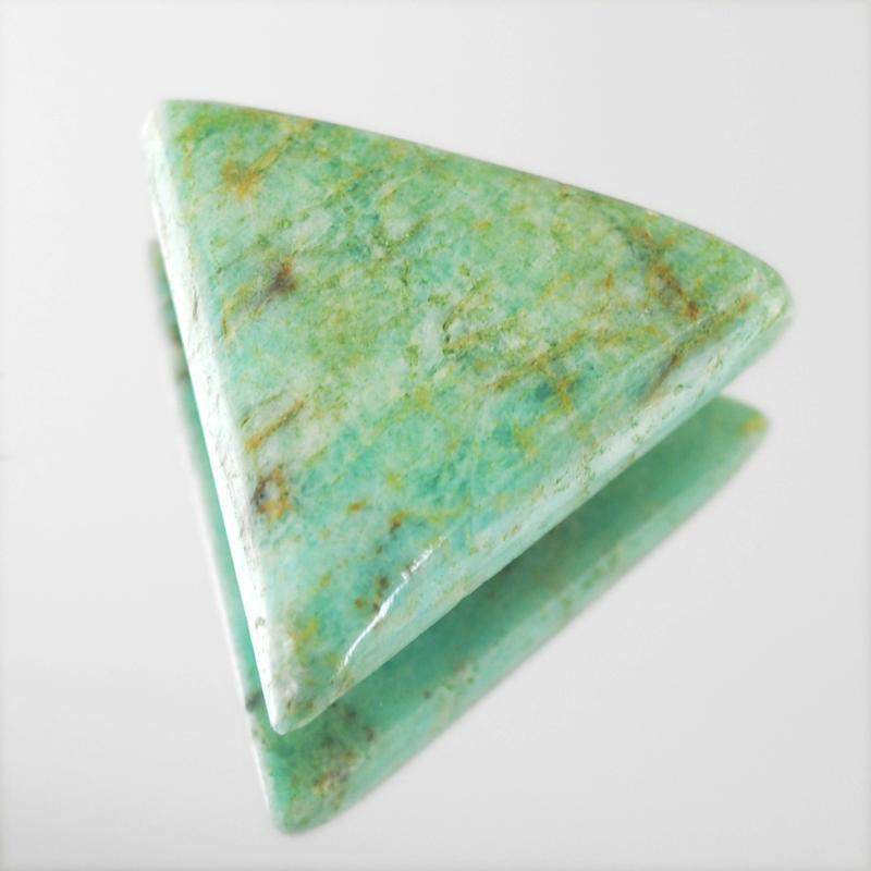 gemsmore:Natural Untreated Green Amazonite Loose Gemstone