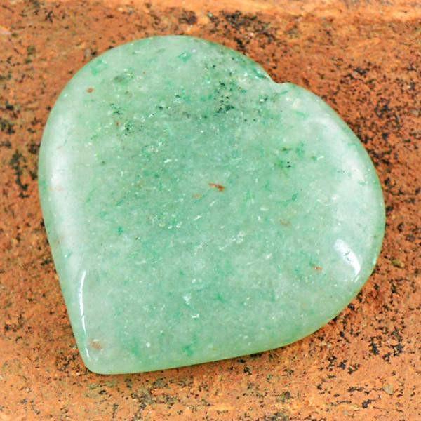gemsmore:Natural Untreated Green Aquamarine Heart Shape Gemstone