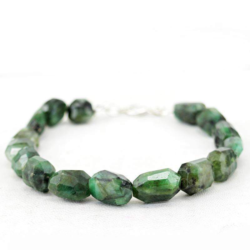 Natural emerald bracelet discount