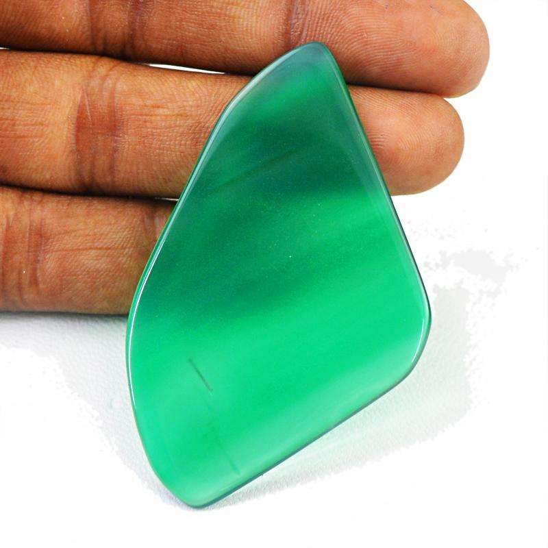 gemsmore:Natural Untreated Green Onyx Gemstone