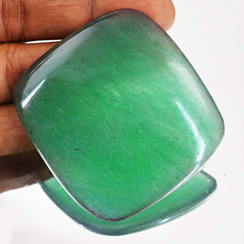 gemsmore:Natural Untreated Green Onyx Loose Gemstone