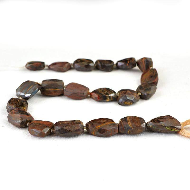 gemsmore:Natural Untreated Iron Tiger Beads Strand