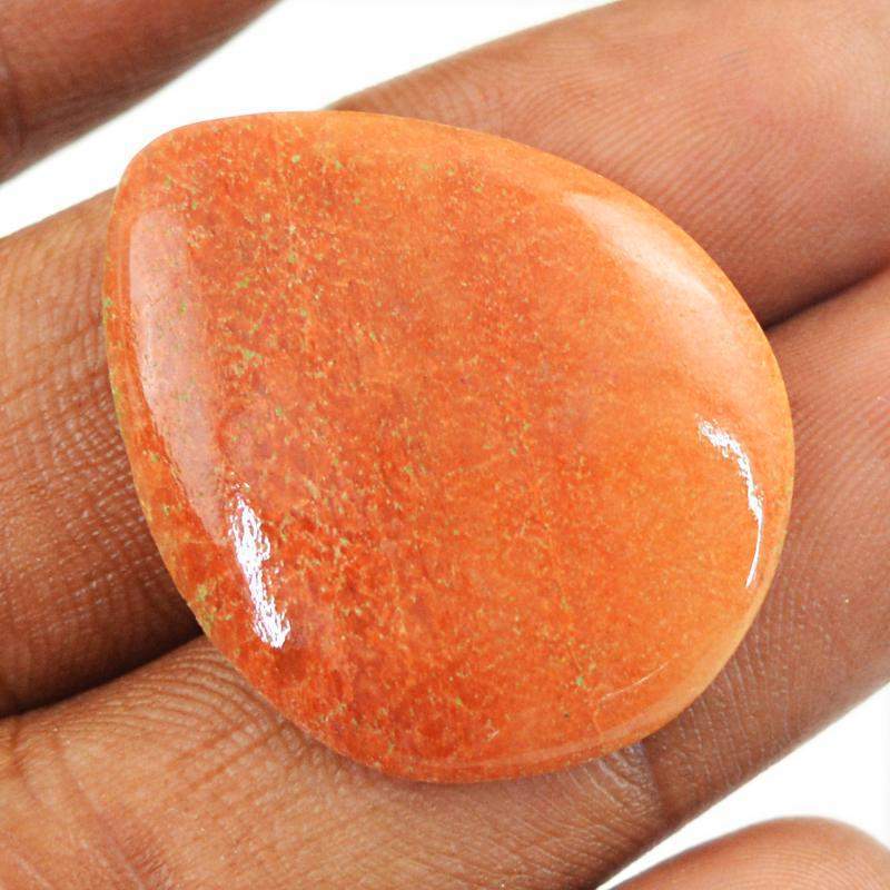 gemsmore:Natural Untreated Jasper Pear Shape Loose Gemstone