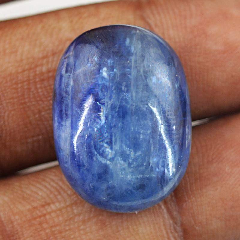 gemsmore:Natural Untreated Kynite Oval Shape Loose Gemstone