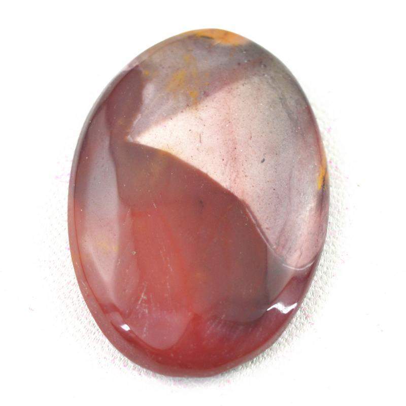 gemsmore:Natural Untreated Mookaite Oval Shape Gemstone