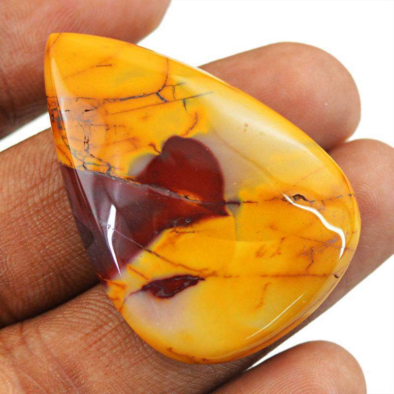 gemsmore:Natural Untreated Mookaite Pear Shape Gemstone