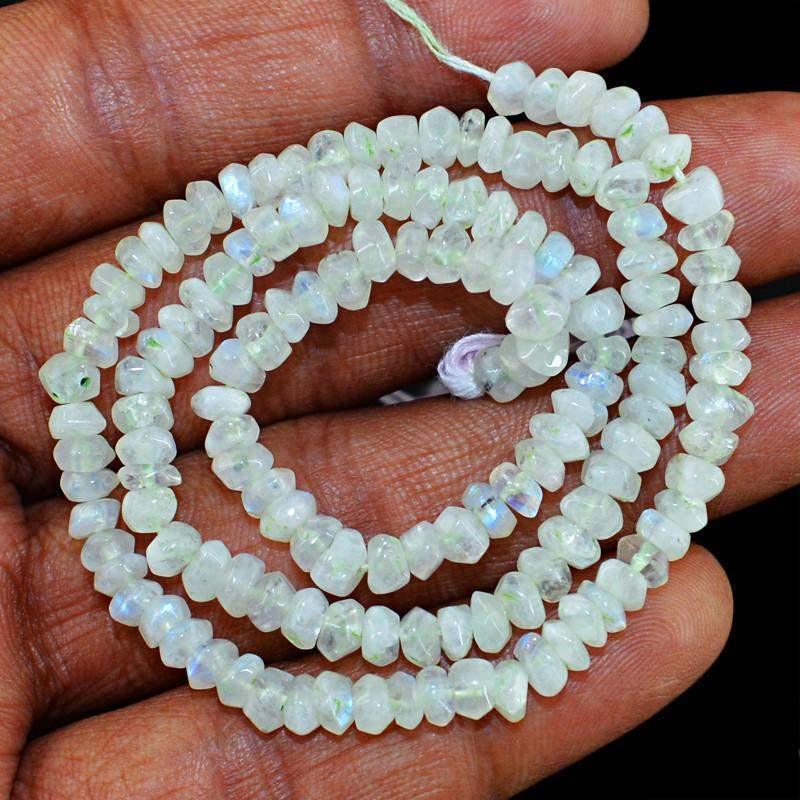 gemsmore:Natural Untreated Moonstone Round Beads Strand