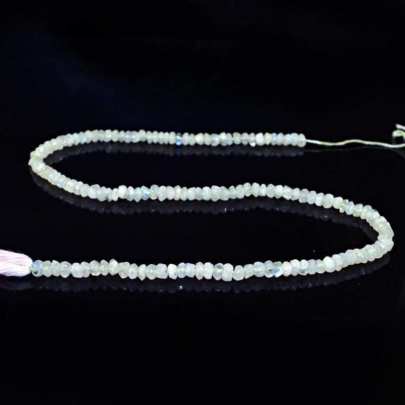 gemsmore:Natural Untreated Moonstone Round Beads Strand