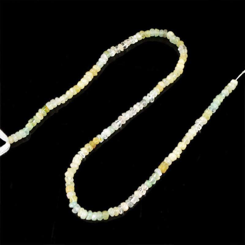 gemsmore:Natural Untreated Multicolor Fluorite Round Shape Beads Strand