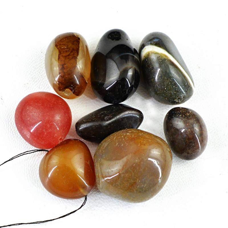 gemsmore:Natural Untreated Mutlicolor Multi Gemstone Beads Lot