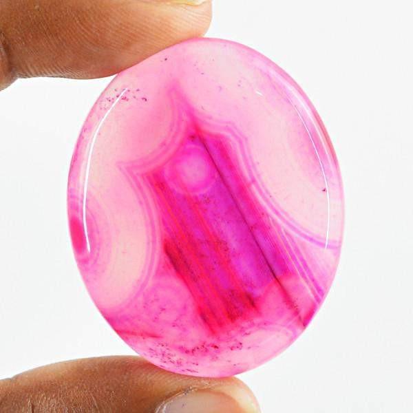 gemsmore:Natural Untreated Onyx Worry Stone Oval Shape Gemstone