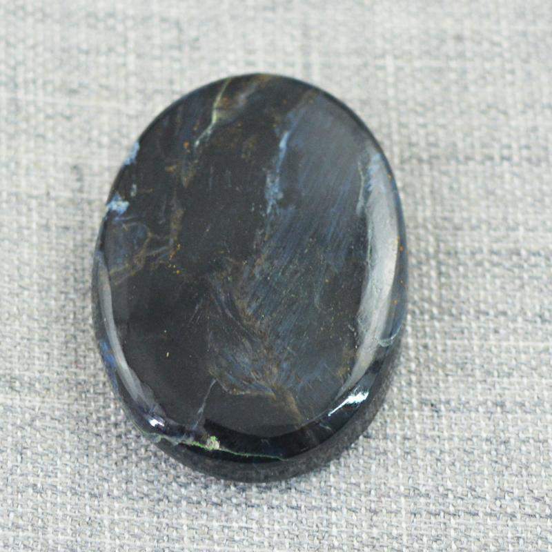 gemsmore:Natural Untreated Pietersite Oval Shape Gemstone