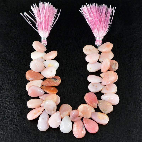 gemsmore:Natural Untreated Pink Australian Opal Beads Strand