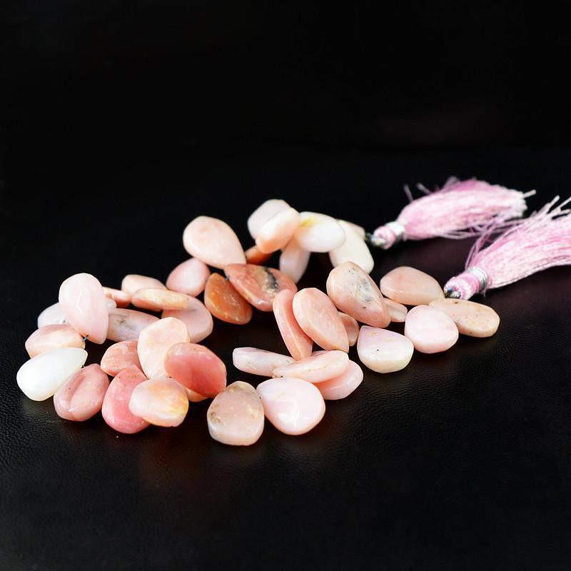 gemsmore:Natural Untreated Pink Australian Opal Beads Strand