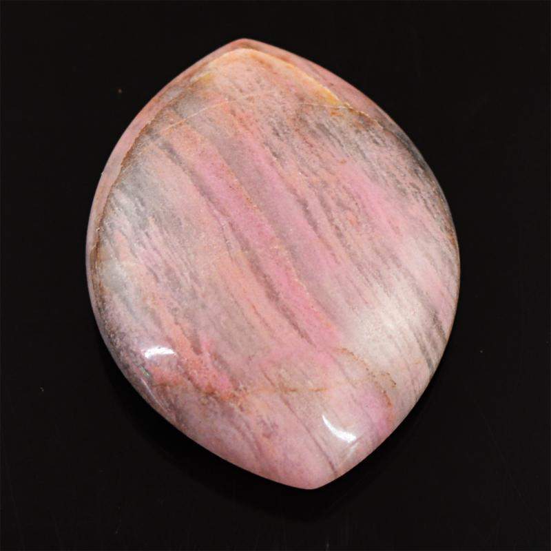 gemsmore:Natural Untreated Pink Rhodonite Loose Gemstone