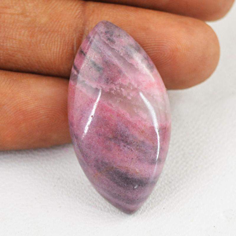 gemsmore:Natural Untreated Pink Rhodonite Loose Gemstone