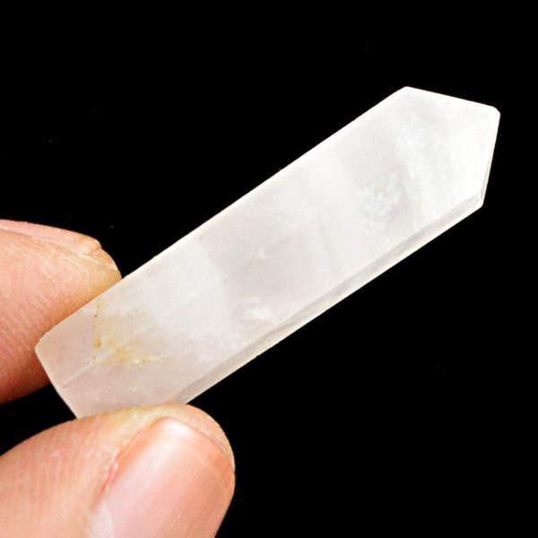 gemsmore:Natural Untreated Pink Rose Quartz Crystal Healing Point