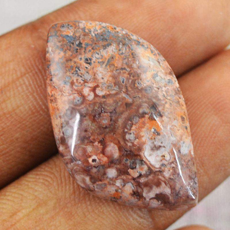 gemsmore:Natural Untreated Poppy Jasper Genuine Gemstone