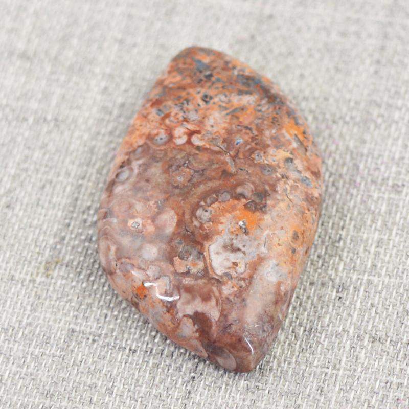 gemsmore:Natural Untreated Poppy Jasper Genuine Gemstone