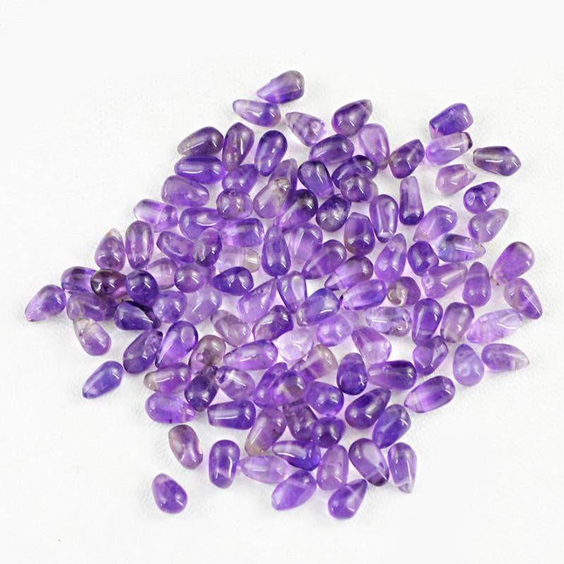 gemsmore:Natural Untreated Purple Amethyst Drilled Beads Lot