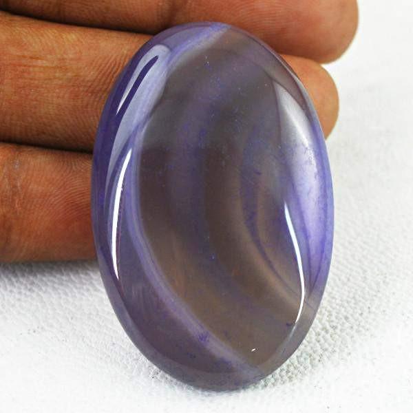 gemsmore:Natural Untreated Purple Onyx Oval Shape Gemstone