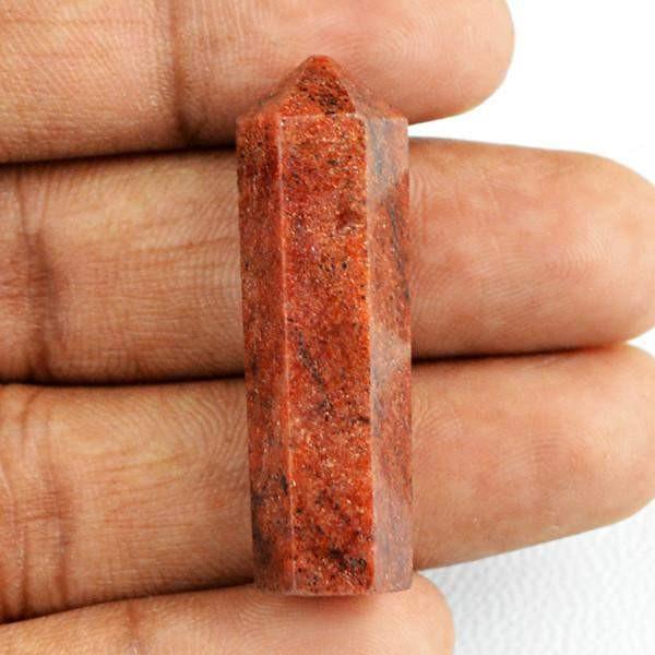 gemsmore:Natural Untreated Red Jasper Meditation Healing Point