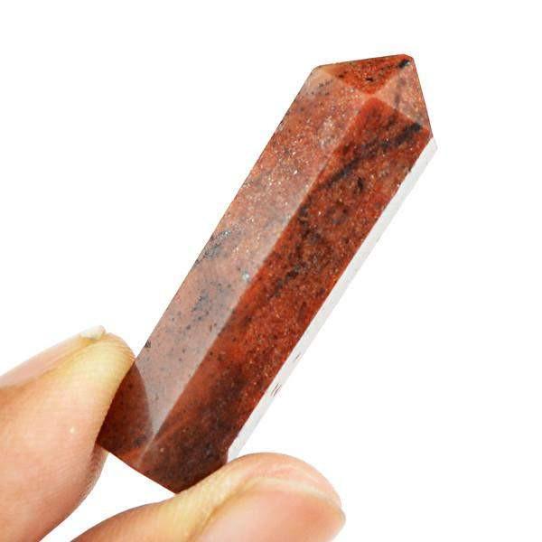 gemsmore:Natural Untreated Red Jasper Meditation Healing Point