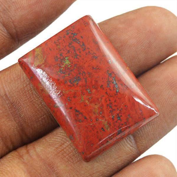 gemsmore:Natural Untreated Red Jasper Rectangular Shape Gemstone