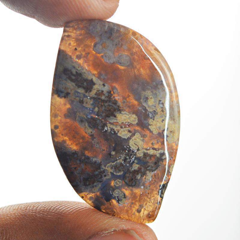 gemsmore:Natural Untreated Red Moss Agate Gemstone