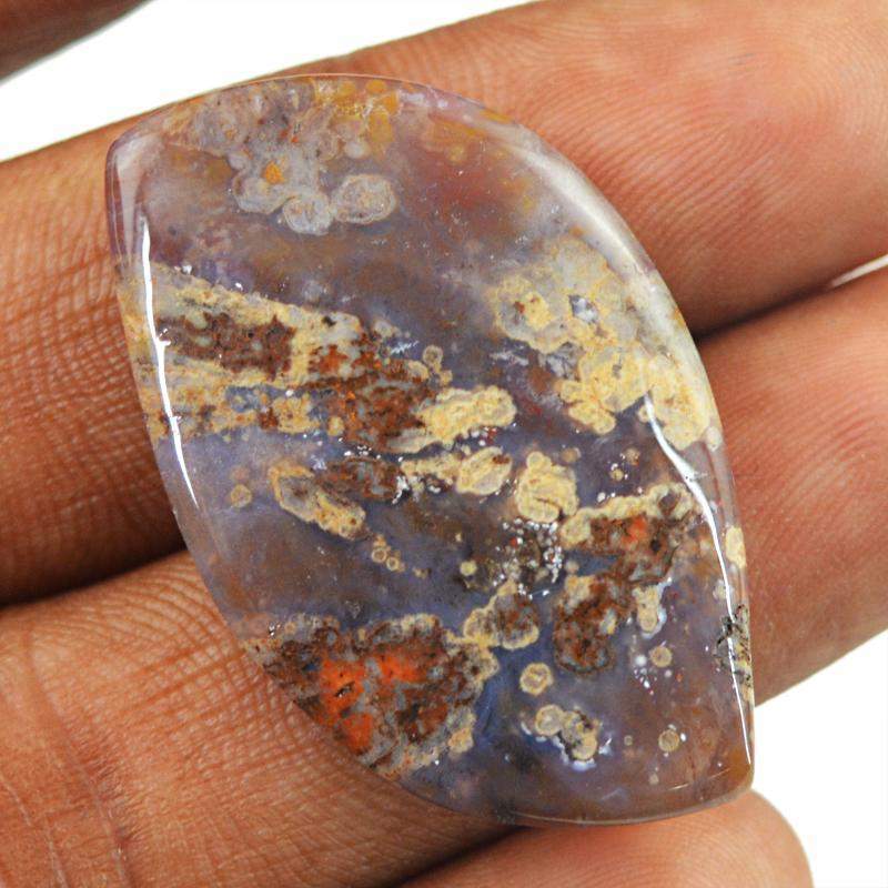 gemsmore:Natural Untreated Red Moss Agate Gemstone