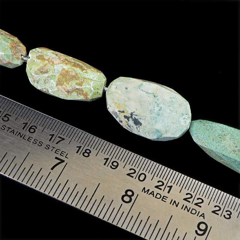 gemsmore:Natural Untreated Turquoise Beads Strand