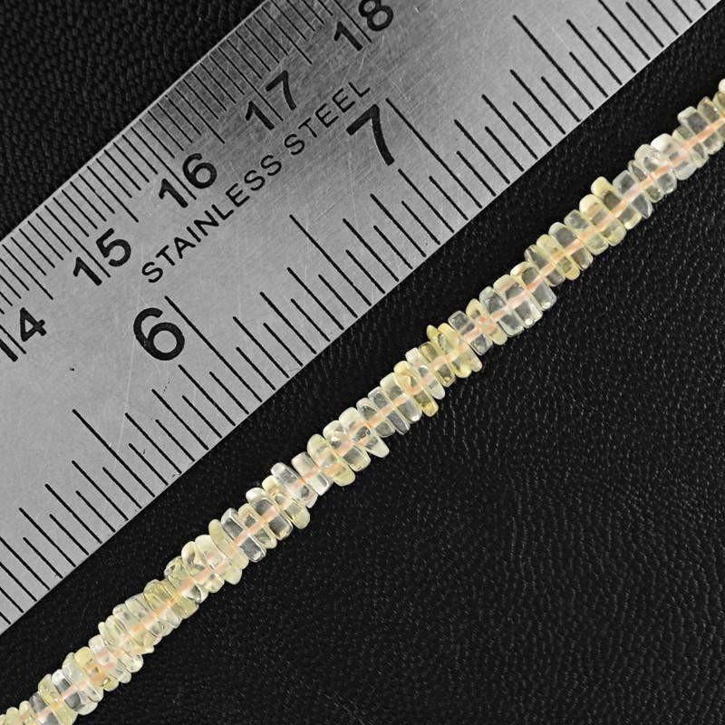 gemsmore:Natural Untreated Yellow Citrine Beads Strand