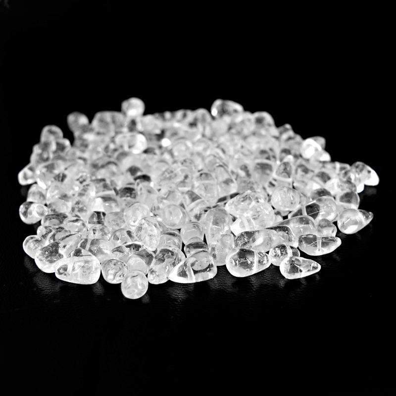 gemsmore:Natural White Quartz Beads Lot - Untreated Drilled