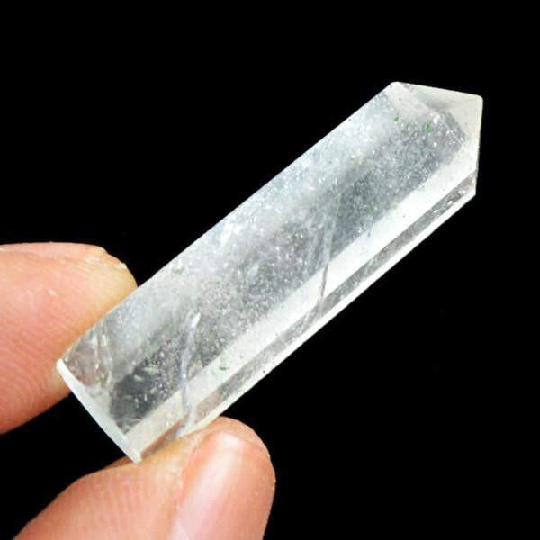 gemsmore:Natural White Quartz Meditation Healing Point